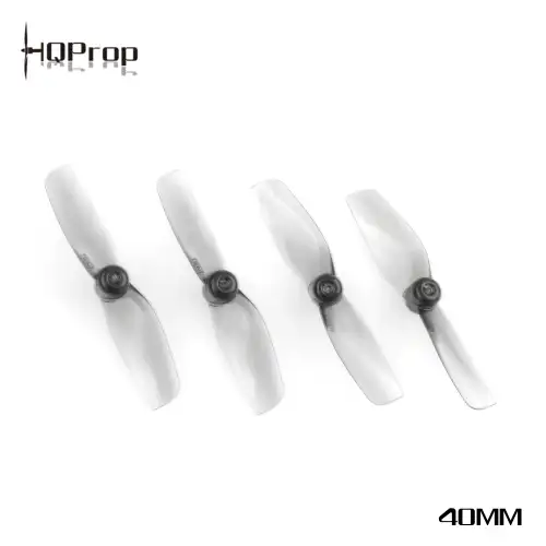 Śmigła HQ Micro Whoop Prop 40MMX2 Grey (2CW+2CCW)-Poly Carbonate-1.5MM Shaft