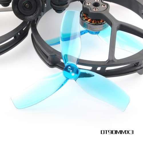 Śmigła HQProp Duct-T90MMX3 for Cinewhoop Grey (2CW+2CCW)-Poly Carbonate