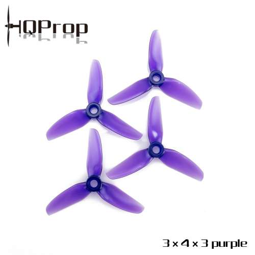 Śmigła HQPROP 3040 3" 3x4x3 Fioletowe /Purple komplet 4szt.