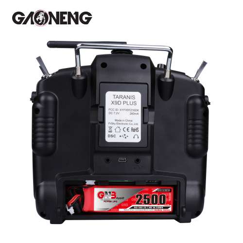 GNB GAOENG LiPo Battery 2S 2500MAH 7.4V 5C 10C for FrSky X9D plus 2019 new edition XT60 XH2.54 connector